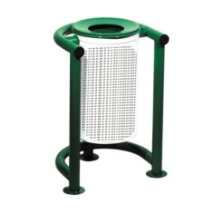 Delikli Dış Mekan Çöp Kutusu