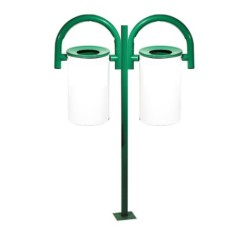 İkili Dış Mekan Çöp Kutusu