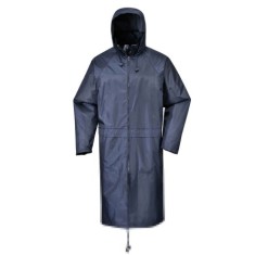 Uzun Lacivert Yağmurluk