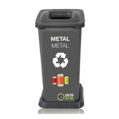 Metal Atık Kutusu 70 LT